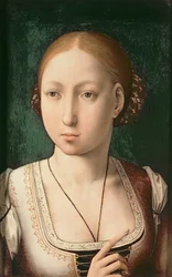 Joanna Kastylijska, zwana „Szalona” (1479-1555), córka Ferdynanda II Aragońskiego (1452-1516) i Izabeli Kastylijskiej (1451-1504), 1500